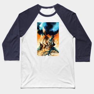 African Wild Dogs - Knight of Wands Baseball T-Shirt